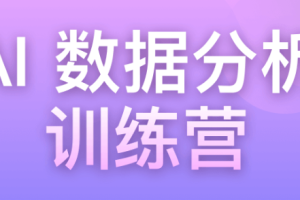 AI数据分析训练营（已完结）