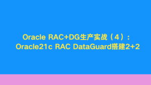 Oracle RAC+DG生产实战（4）：Oracle21c RAC DataGuard搭建2+2