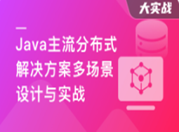 Java主流分布式解决方案多场景设计与实战（完结）