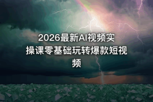 2026最新AI视频实操课，零基础玩转爆款短视频